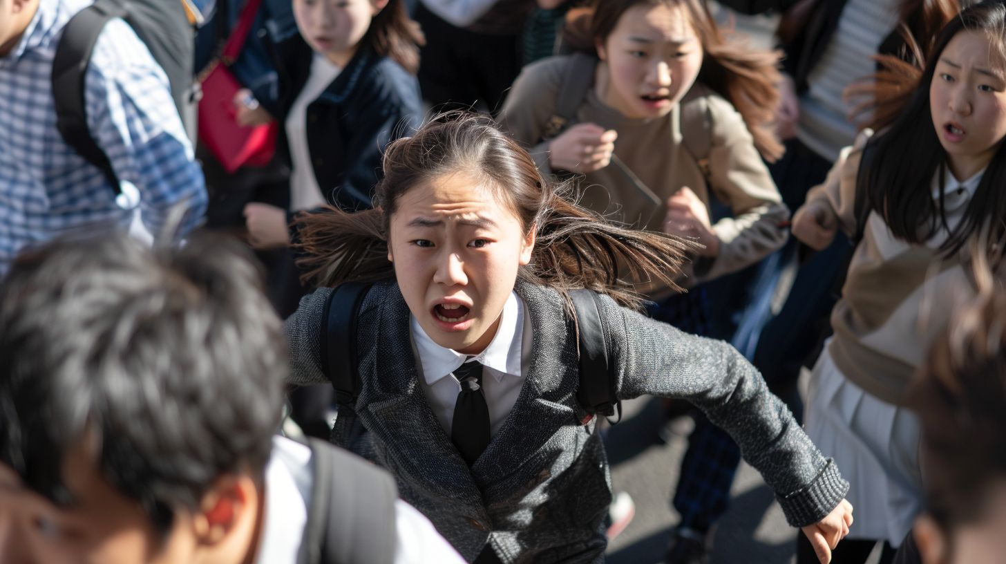 集団パニック　兵庫県　丹波市　2024年09月07日　集団パニック女性　画像