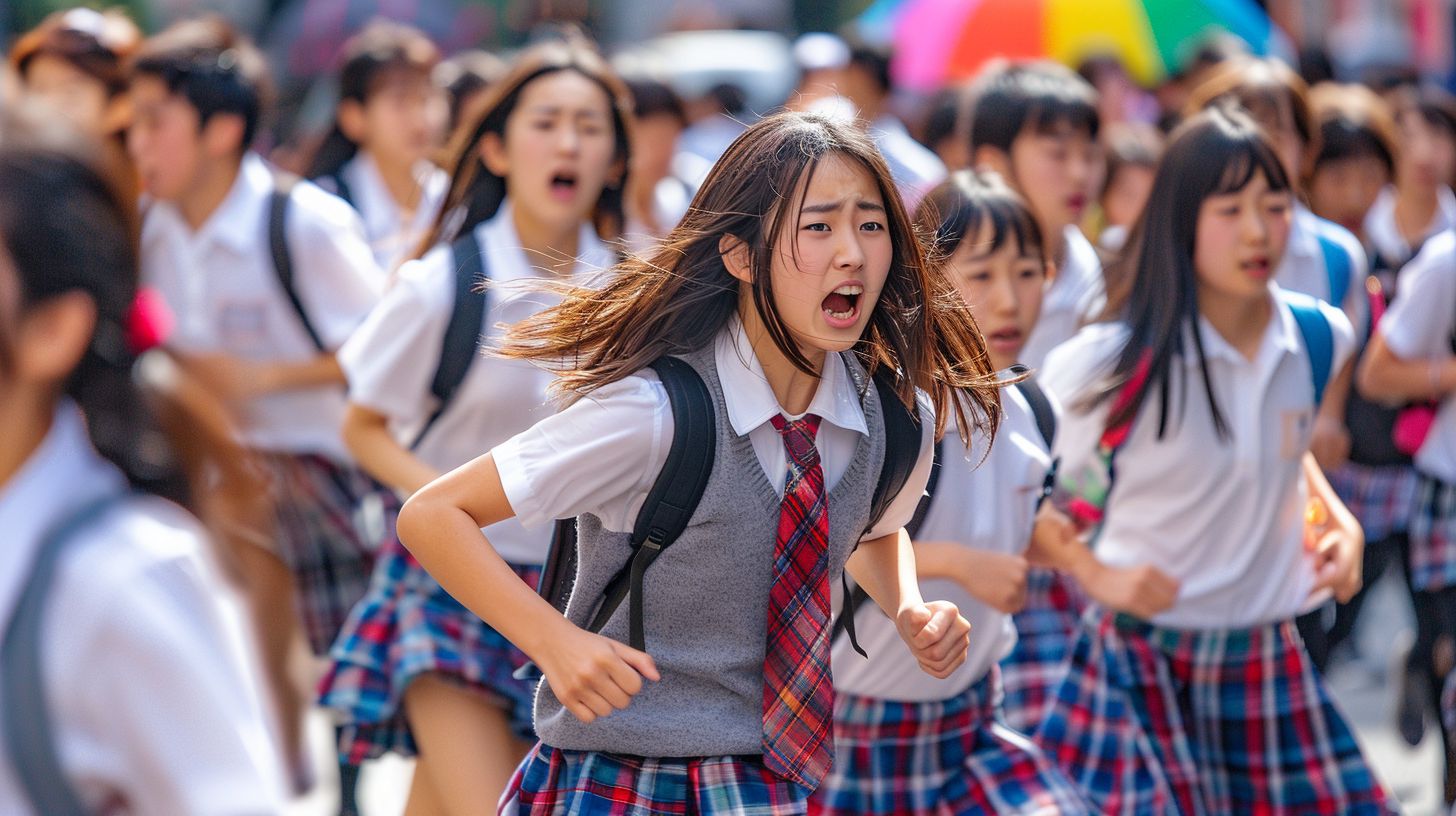 集団パニック　岐阜県　各務原市　2024年09月10日　集団パニック女性　画像