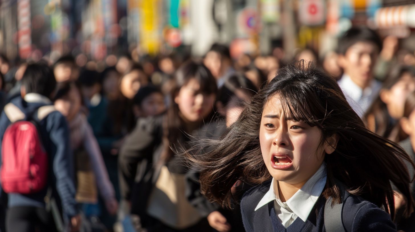 集団パニック 千葉県 香取市 2024年10月08日 集団パニック女性 画像