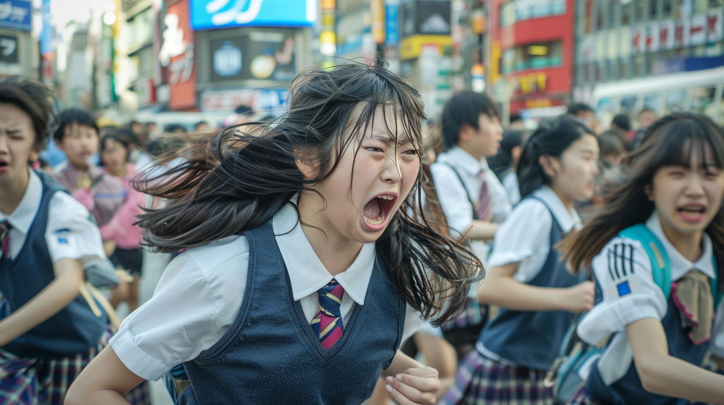 集団パニック 福岡県 太宰府市 2024年12月12日 集団パニック女性 画像