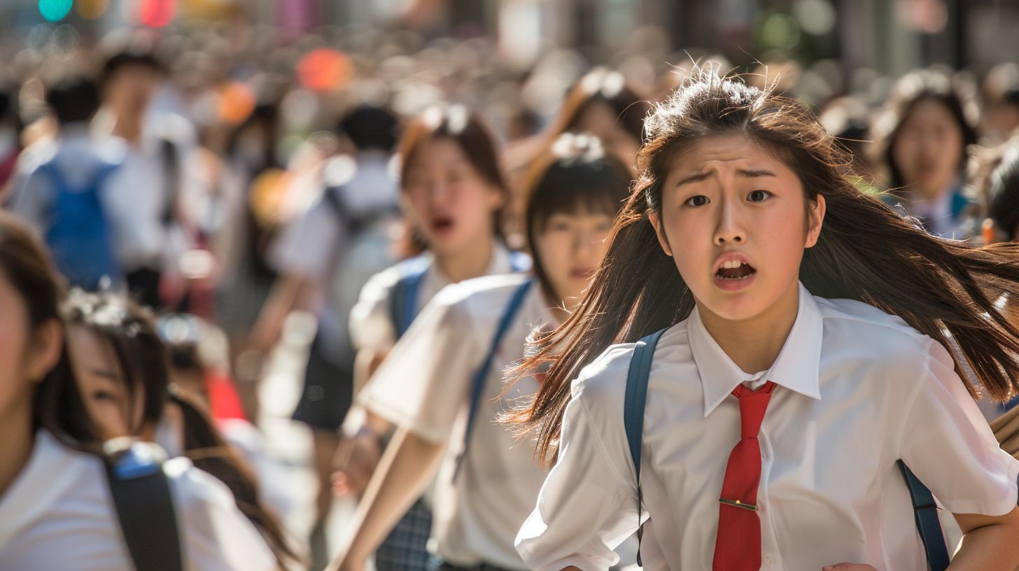 集団パニック 新潟県 新潟市 2025年01月17日 集団パニック女性 画像