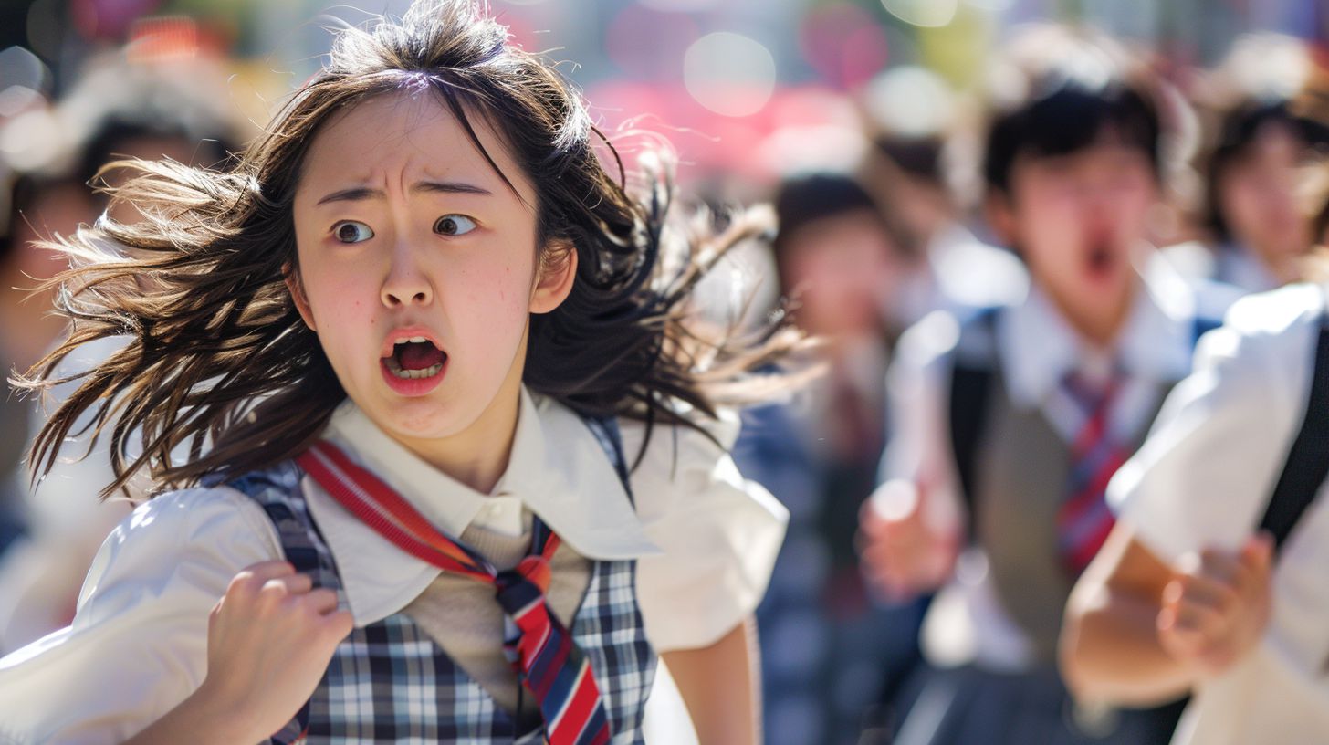 集団パニック 奈良県 橿原市 2025年03月13日 集団パニック女性 画像