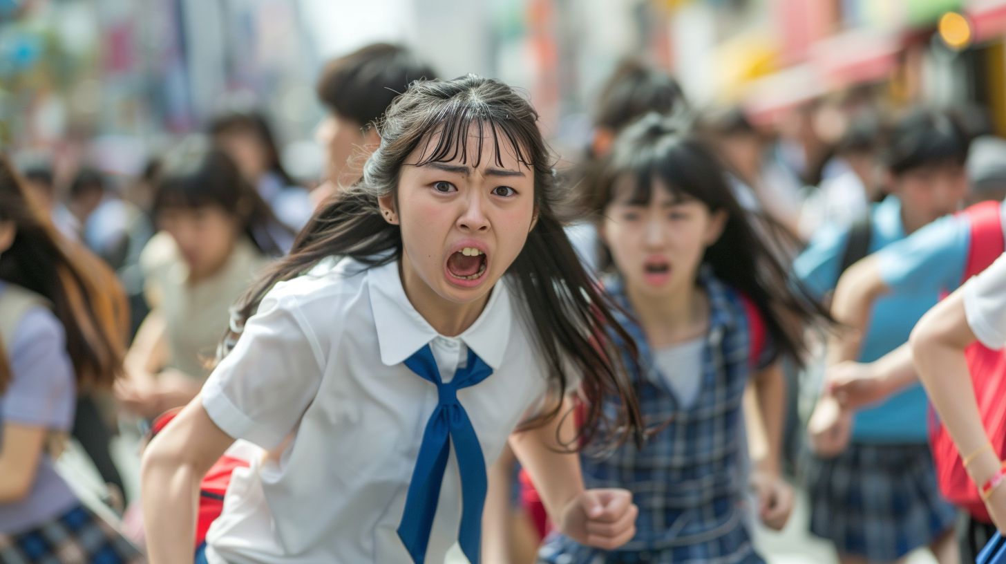 集団パニック 福島県 福島市 2025年05月14日 集団パニック女性 画像