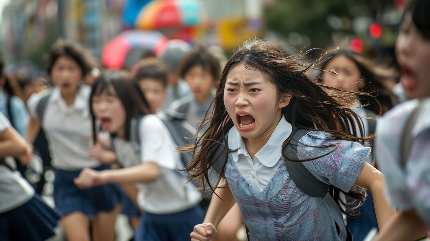 集団パニック 兵庫県 三田市 2025年06月02日 集団パニック女性 画像