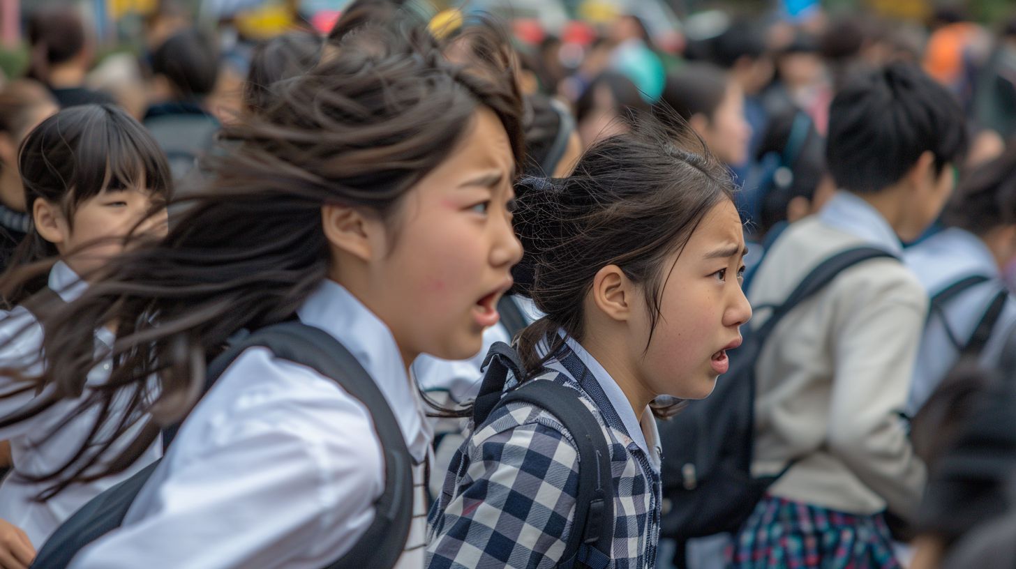 集団パニック　山形県　山形市　2025年06月30日　集団パニック女性　画像
