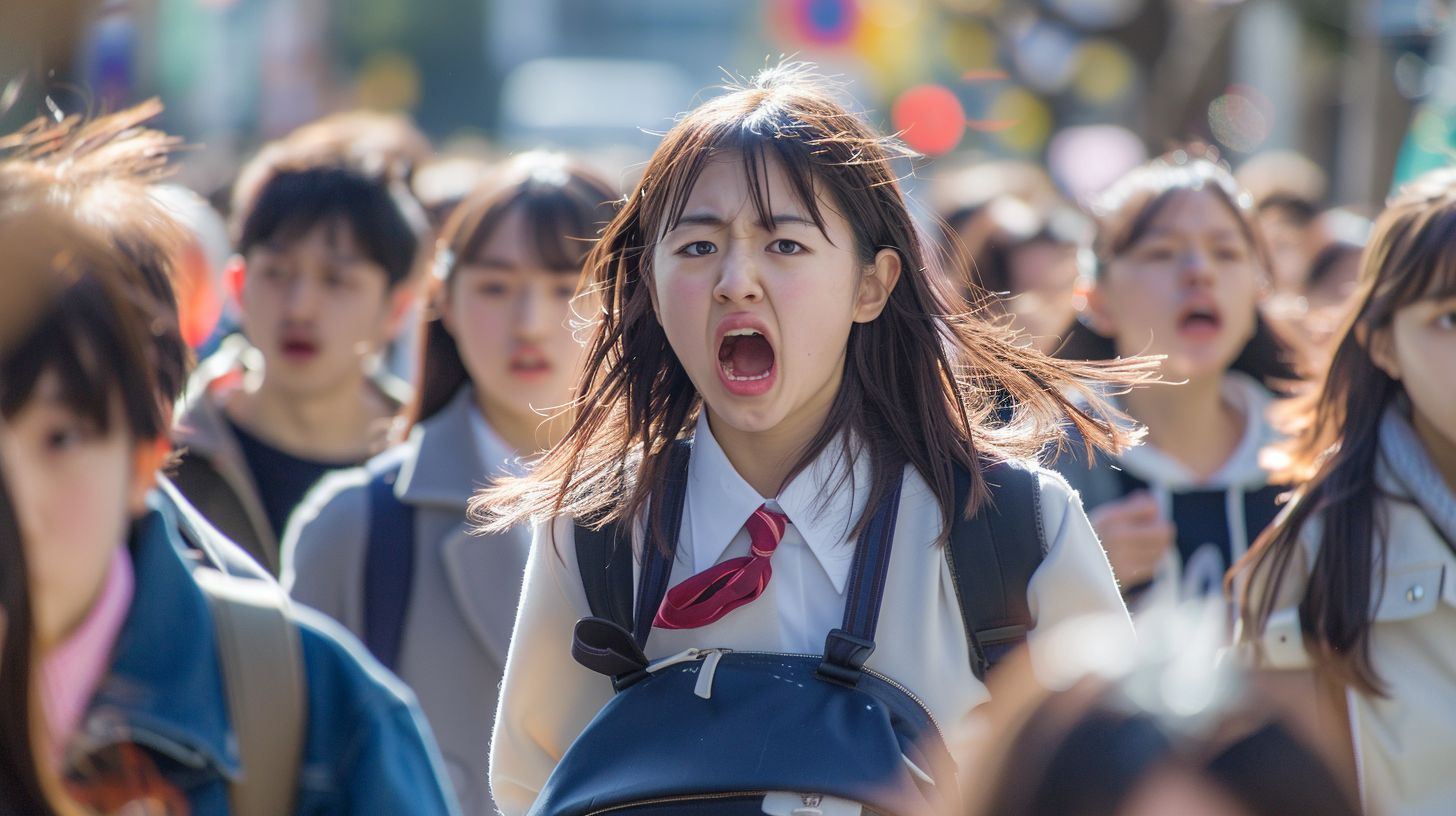 集団パニック 兵庫県 川西市 2025年07月31日 集団パニック女性 画像