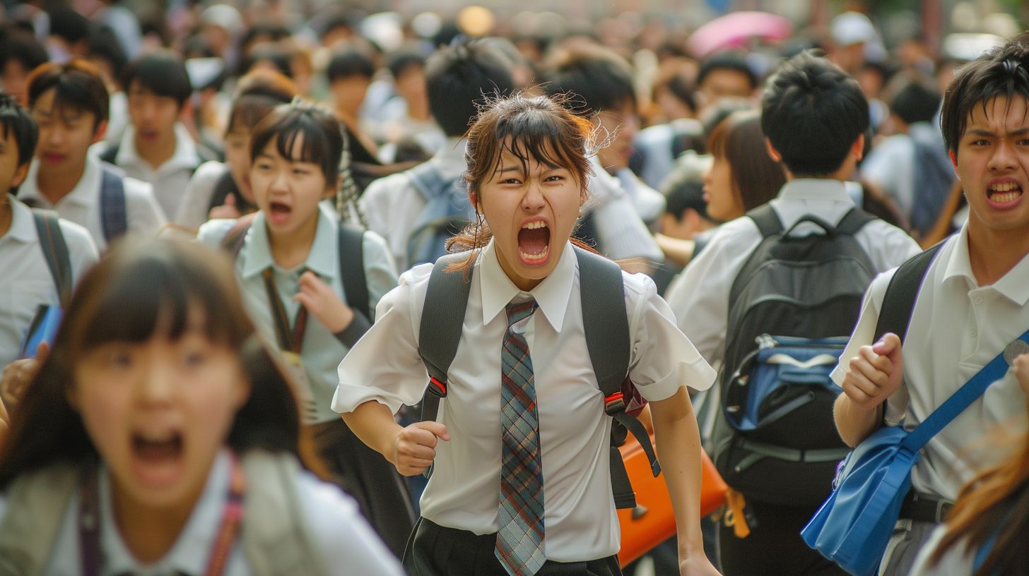 集団パニック 大分県 宇佐市 2025年08月03日 集団パニック女性 画像