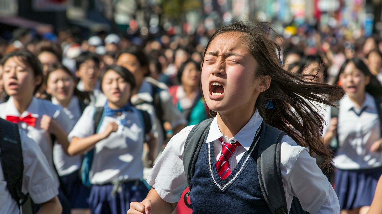 集団パニック 千葉県 東金市 2025年08月05日 集団パニック女性 画像
