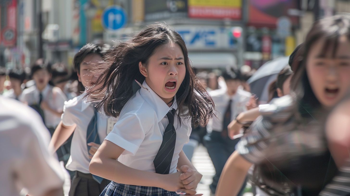 集団パニック 静岡県 島田市 2025年08月16日 集団パニック女性 画像