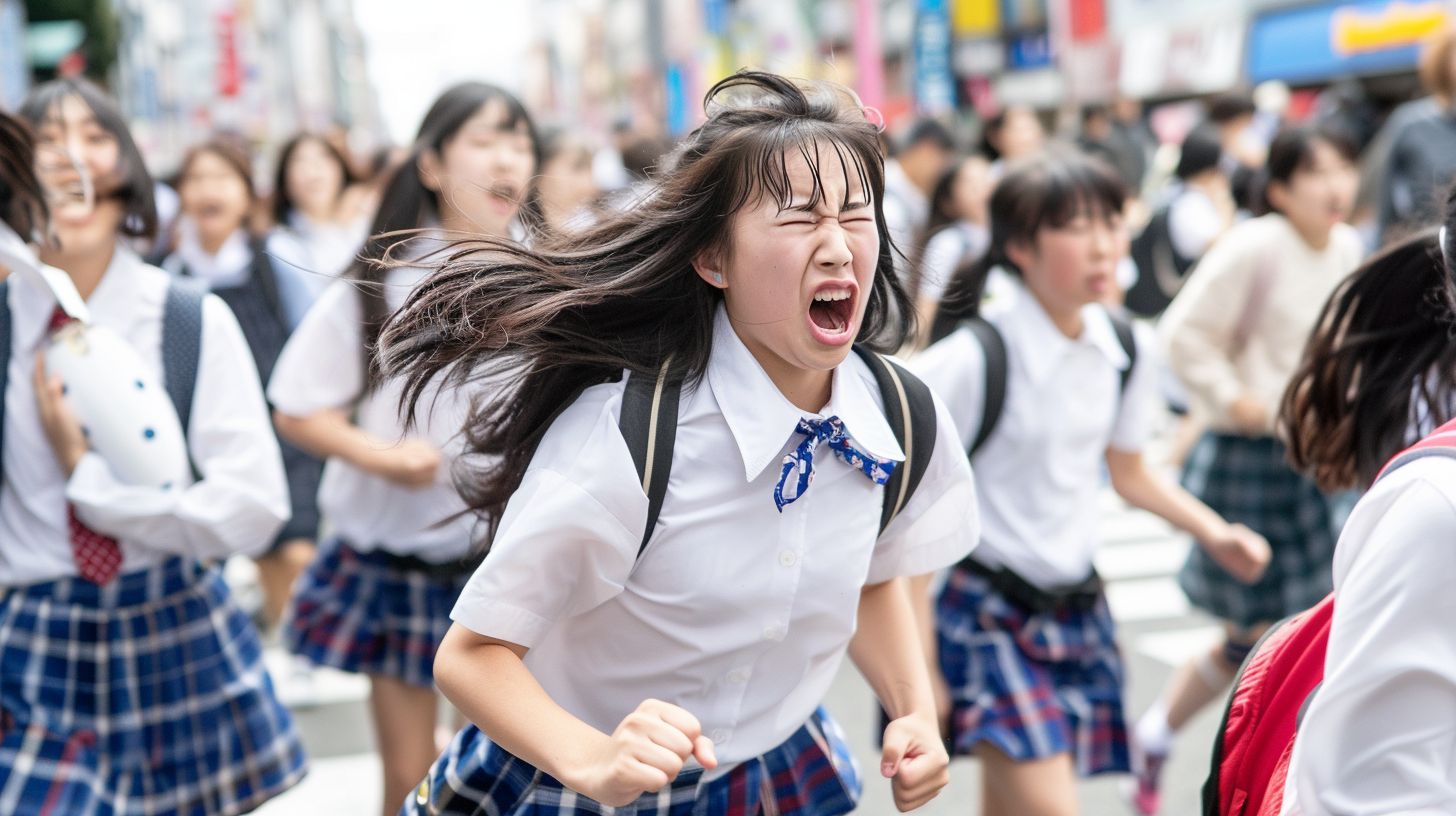 集団パニック 岐阜県 羽島市 2025年08月18日 集団パニック女性 画像