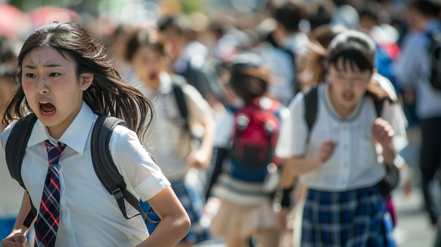 集団パニック 和歌山県 橋本市 2025年10月12日 集団パニック女性 画像