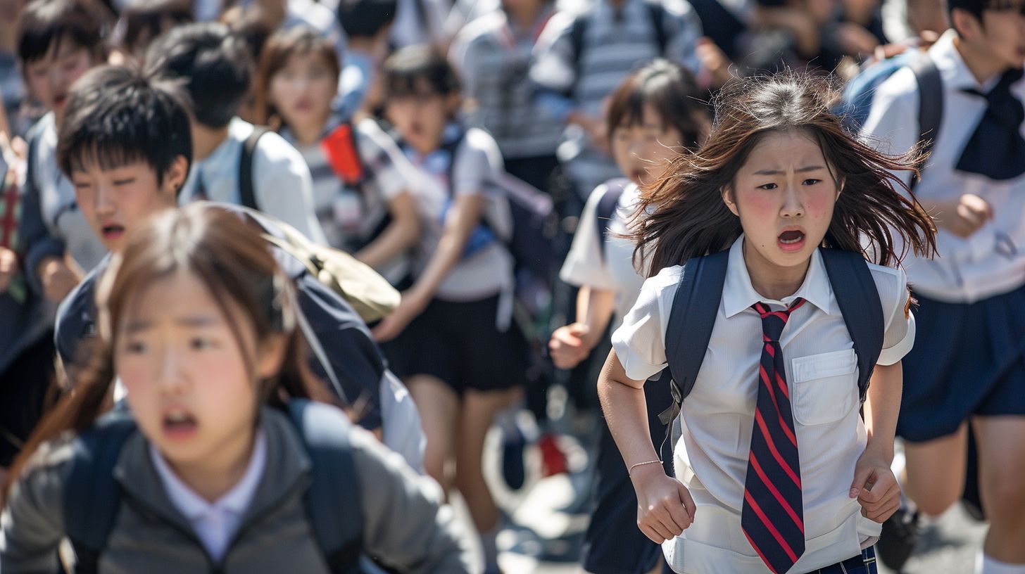 集団パニック　東京都　墨田区　2025年11月21日　集団パニック女性　画像