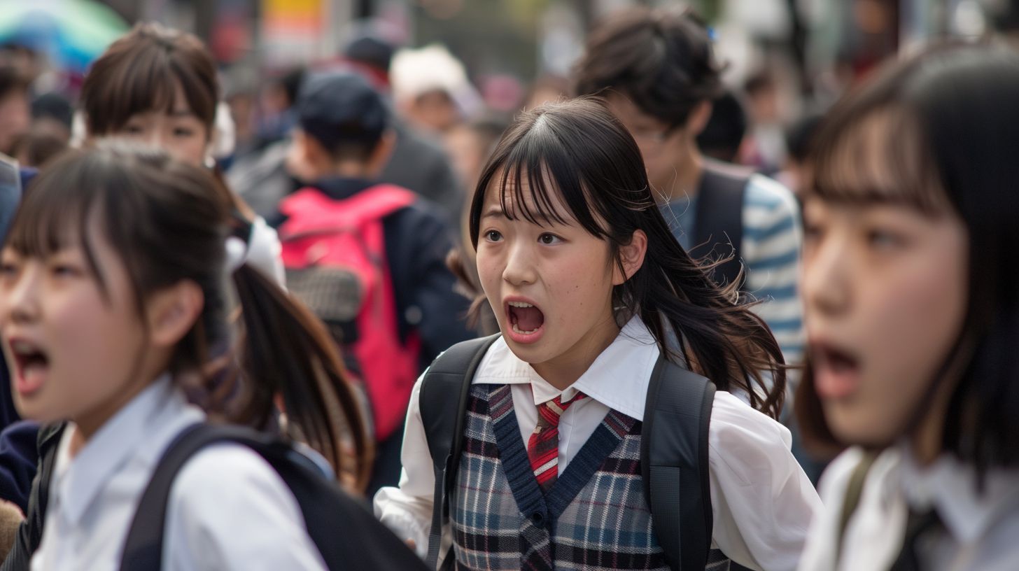 集団パニック 京都府 京田辺市 2026年04月05日 集団パニック女性 画像