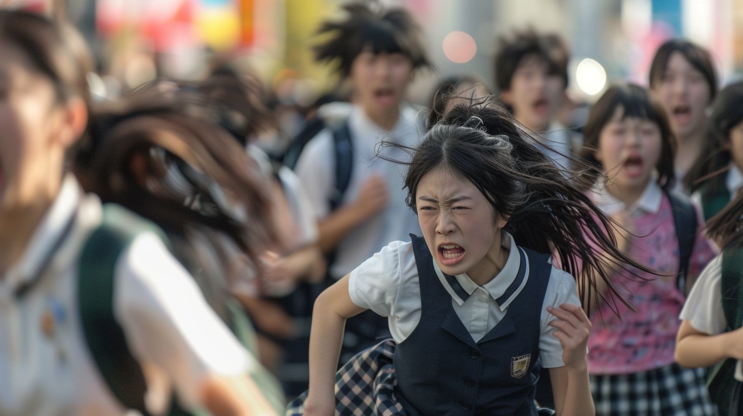 集団パニック　三重県　桑名市　2026年04月20日　集団パニック女性　画像