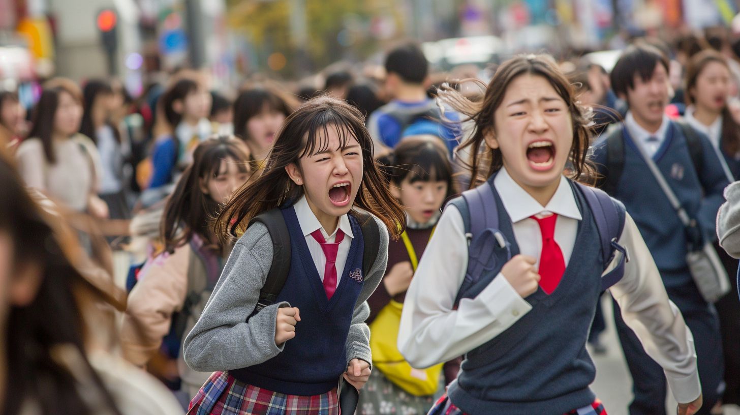 集団パニック　東京都　新宿区　2026年04月21日　集団パニック女性　画像