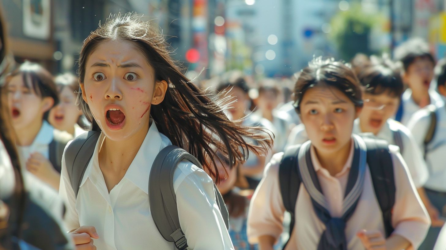 集団パニック 愛知県 知立市 2026年05月24日 集団パニック女性 画像