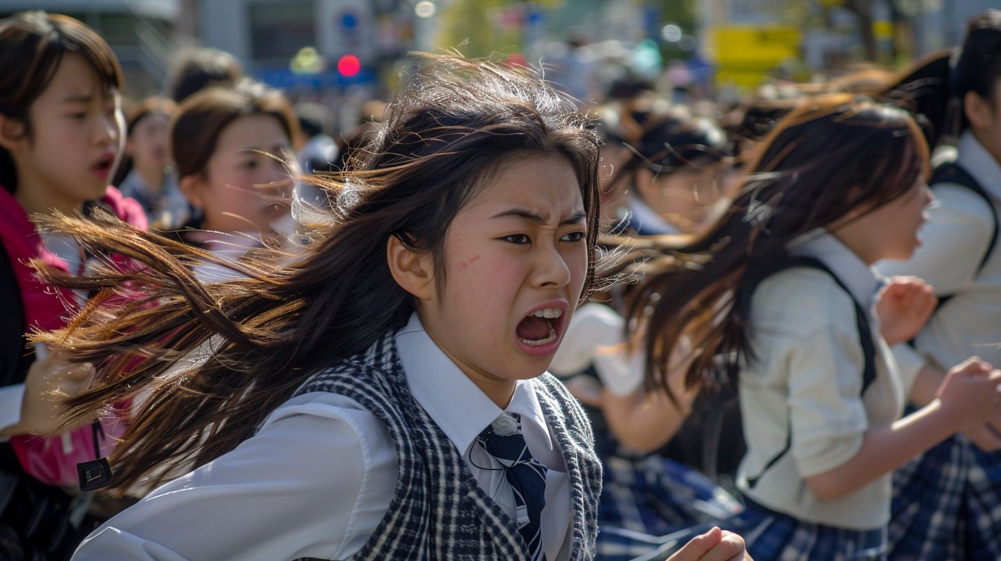 集団パニック　兵庫県　明石市　2026年06月12日　集団パニック女性　画像