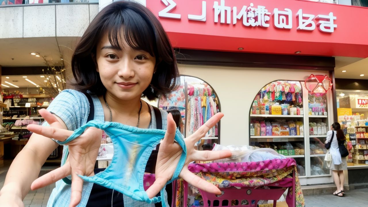 染み付きパンティ画像　東京都　台東区　2024年03月18日　汚パンツ　しみパン　画像