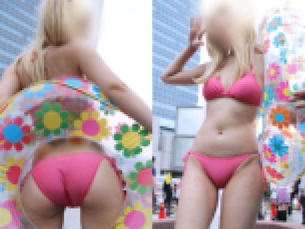 【写真】ステイホームの大特価w！ムチムチ肉感たまらないピンクビキニレイヤー　高画質超盛り430枚！ vol.1 サンプル画像