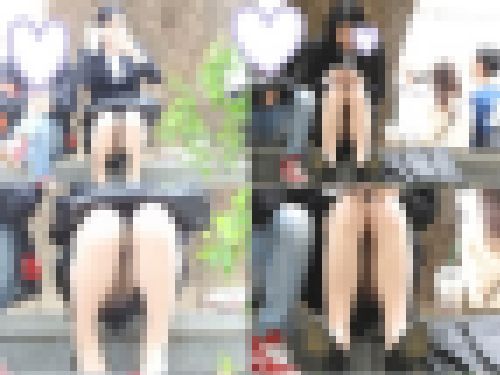 お座りお姉さん発見！！（ＦＨＤ）大変です！！パンツが見えてますよ１８１画像