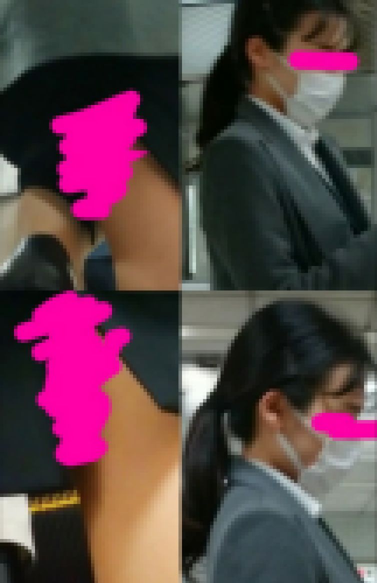 ちょ～綺麗なお姉さんの、スリットタイスカ！ふくらはぎに亀近づけ、覗き動画～！！ サンプル画像