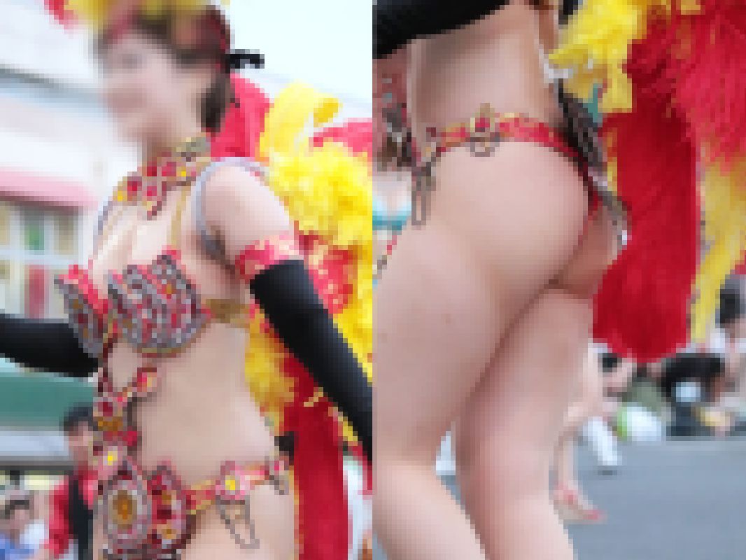 【写真】雪肌に映える真紅のタンガ！優美な女優顔のムッチリ女子大生サンバダンサー vol.2 サンプル画像