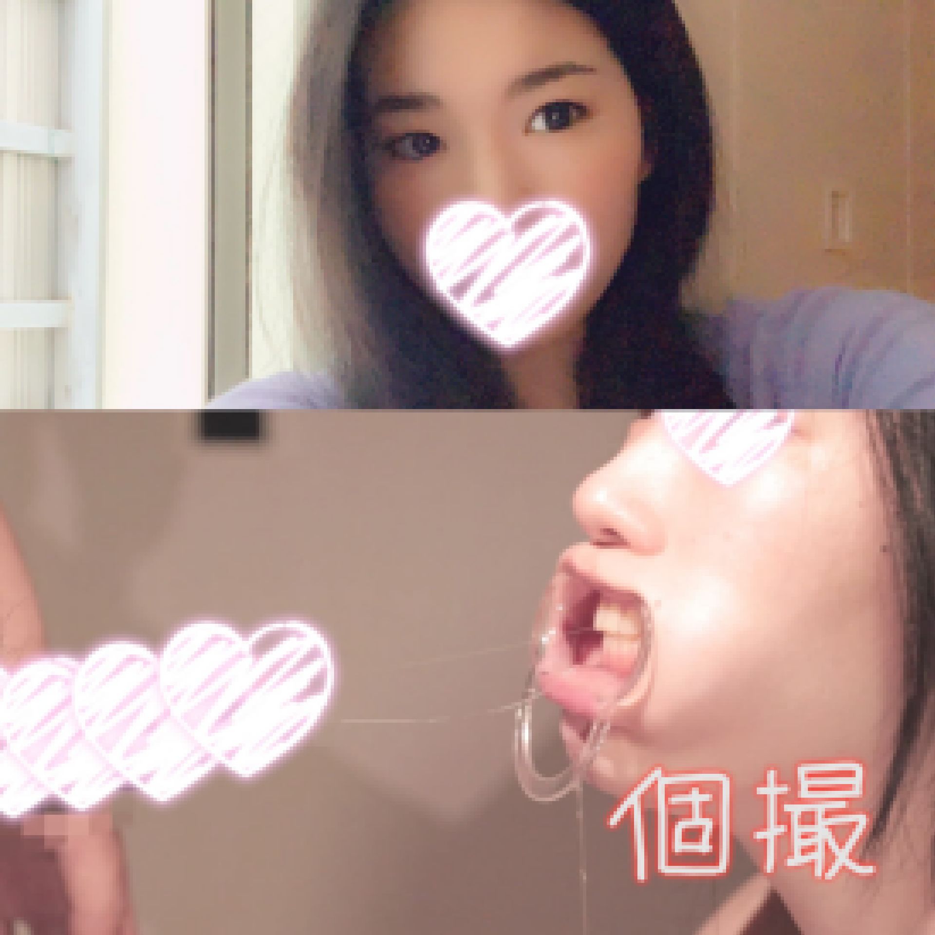 【個人撮影】開口イラマチオ　接写Ver.　しずか【Y-128】 サンプル画像