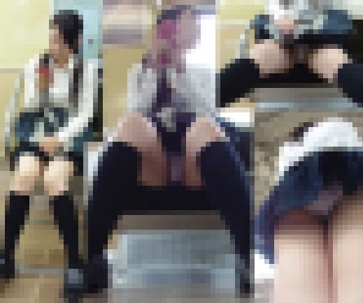 【対面盗撮】ろりカワ女子の白パンティ&ピチピチ太ももじっくり盗撮 サンプル画像