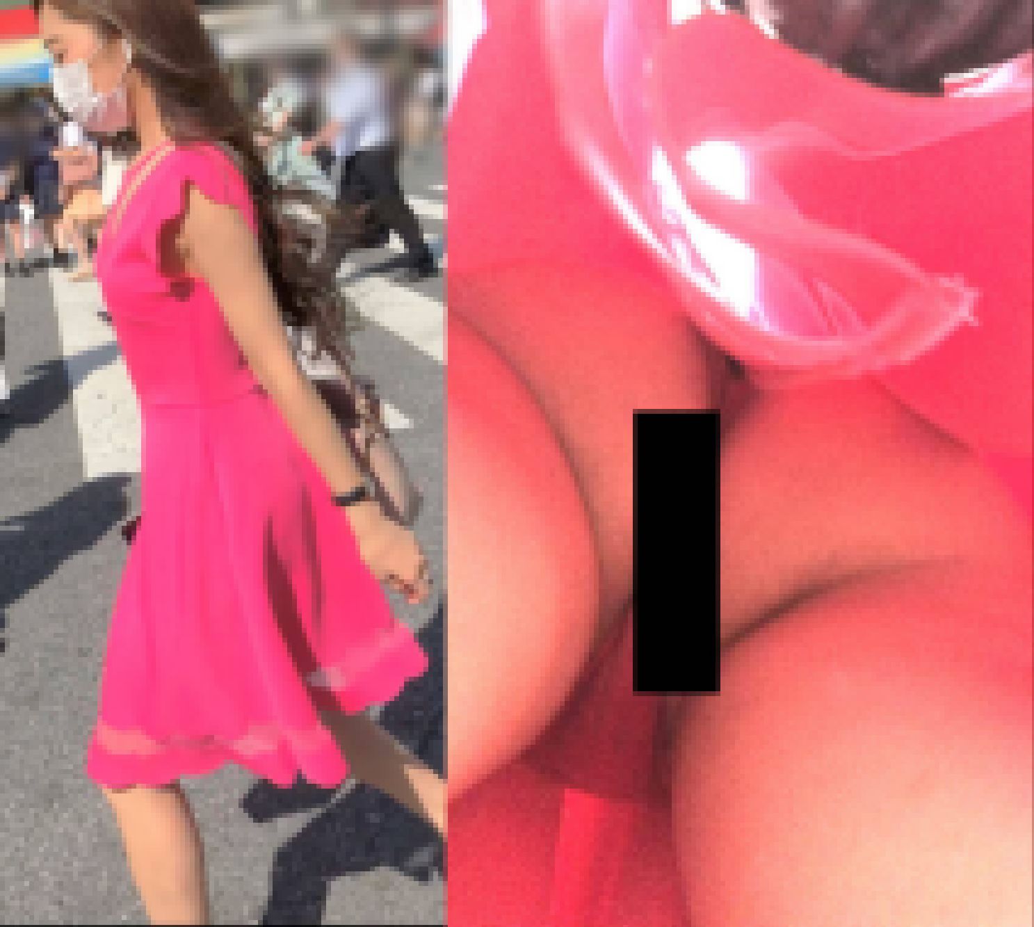 ZBH-081 20代渋谷ギャルズ！白ワンピースの美人がまさかのハミビラ サンプル画像