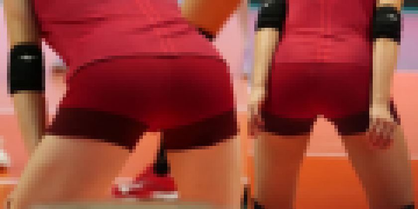 Wバレーボール大会 29 赤ユニ 伝説長身レシーバー サンプル画像