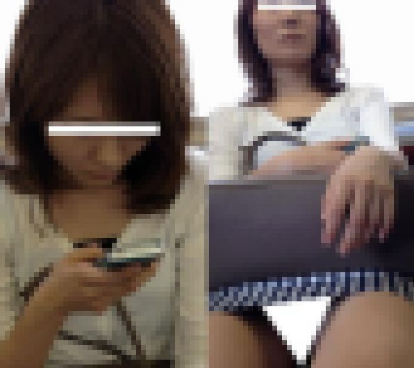 (電車対面）(顔出し)すらっとしたきれいなパンストあんよを美味しそうにひらく美人OLさんを…観察してみました!! サンプル画像