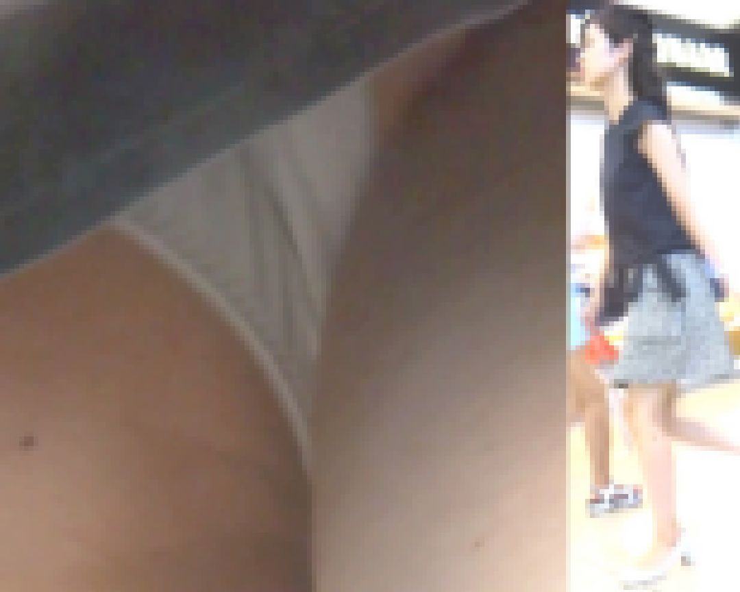 [★新作][★顔出し]パンチラ盗撮 女子大生 白パンツを接近撮影 サンプル画像