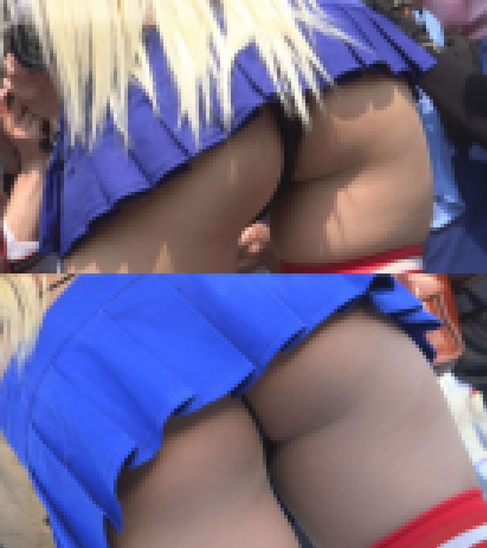 超高画質FHD動画 コスプレイヤーというより変態露出狂！スカート短すぎます！人前でお尻まる出しの娘達NO-1NO-2セット商品画像