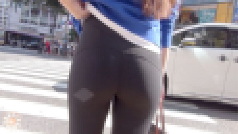 【FHD高画質】スポーツヨガパンOL 両サイドクイッと持ち上げたり 画像