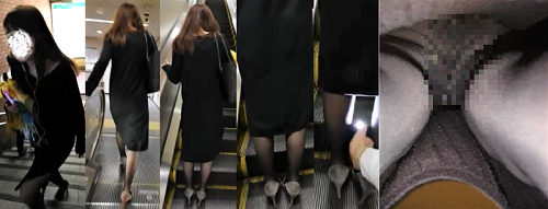 【OL黒スト編】逆さの現場撮り(NO，251) 画像