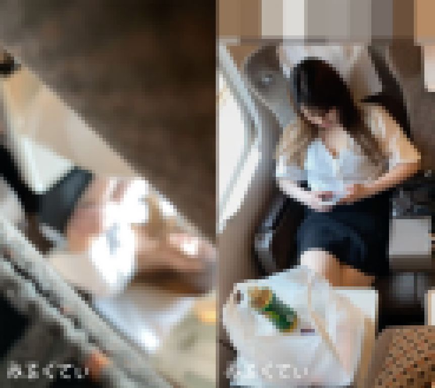 座席の後ろは超エロいい女画像