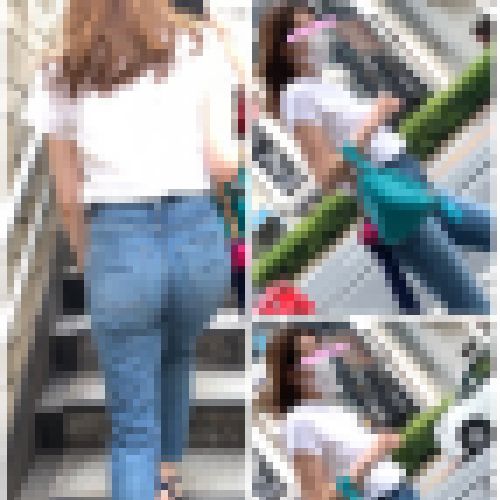 【デニム神桃尻！】デニム神尻降臨！美しいセレブマダムのエロ過ぎるデニム美尻に精子発射！【507】 サンプル画像