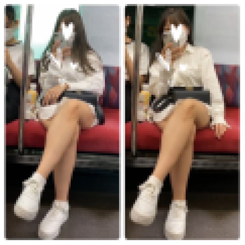 脚を組む美人お姉さんの対面エロ過ぎる生足美脚282 サンプル画像