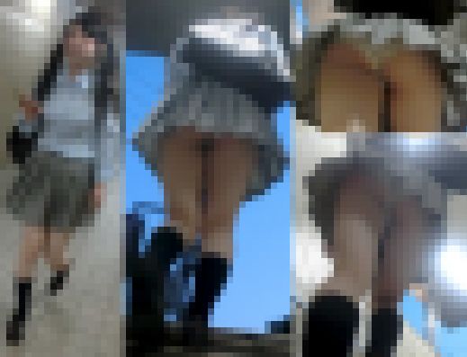 駅の階段でミニスカ娘のハミ出しぷり尻に食い込む白P&ぴちぴち太ももをたっぷり堪能パンチラ動画21（Full HD） サンプル画像