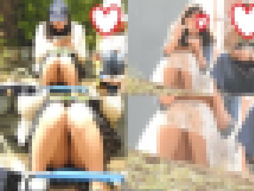 お座りお姉さん発見！！（ＦＨＤ）大変です！！パンツが見えてますよ１７７ 画像