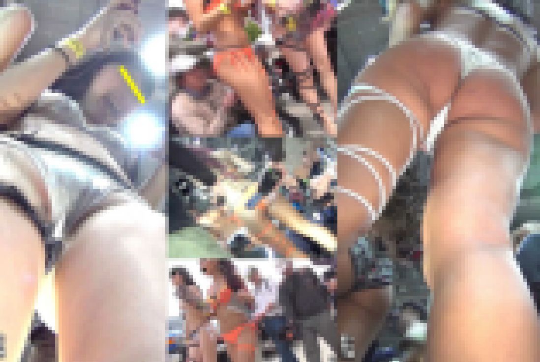 GO TO　トラブルキャンギャル01「ピラニアローアングル付け回し！まさに暴徒」 サンプル画像