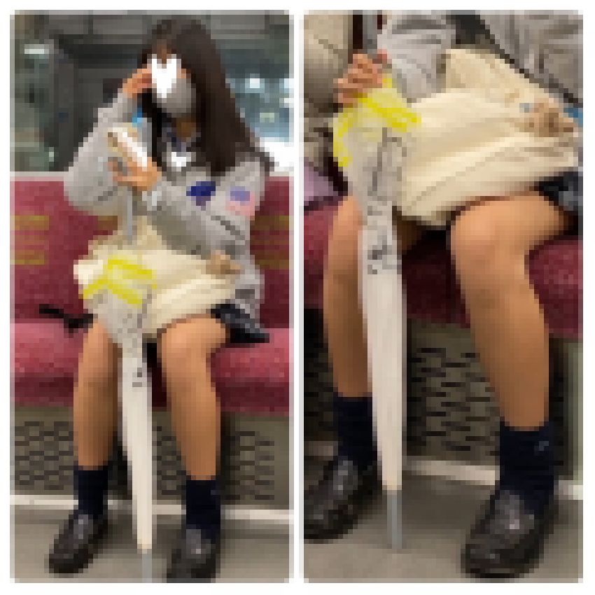 JK風制服美女の対面エロ過ぎるミニスカ生脚169 サンプル画像