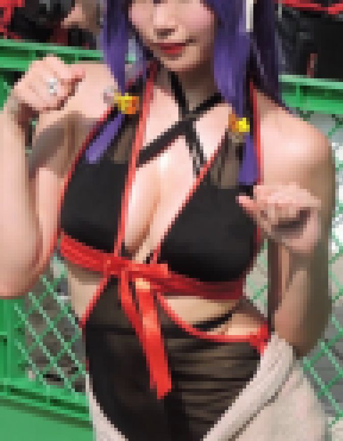 コスプレ2018夏形の良いおっぱい谷間にフル勃起！透け透け【動画】イベント編 4801画像