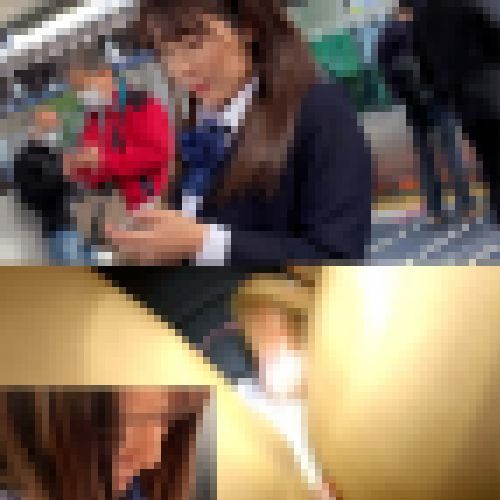 【電射男003】清楚系女子●生にぶっかけ痴漢！嫌がる表情が最高でした サンプル画像