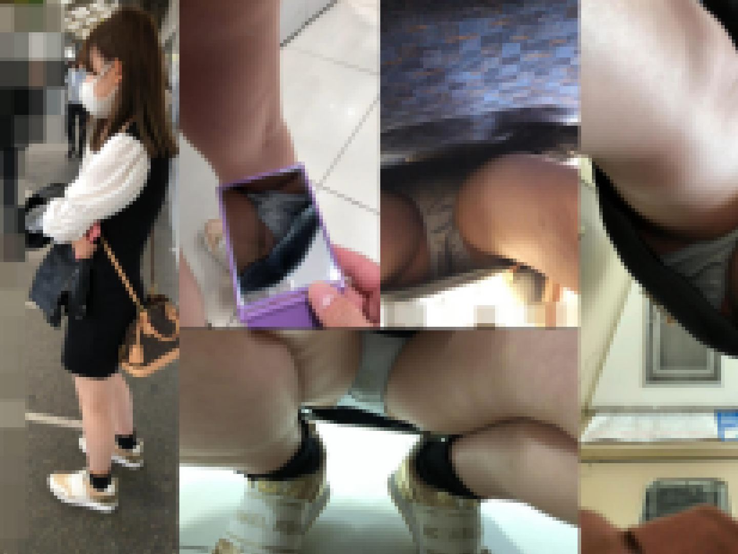 【4K】【JD】跨ぎ、電車対面撮り、手鏡とかいろいろやっちゃいました 画像