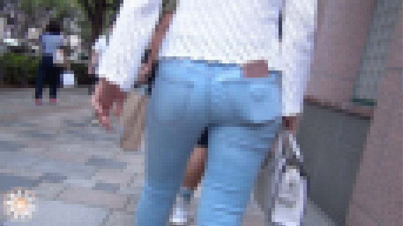 【FHD高画質】デニムOL うっすらクロッチ サンプル画像