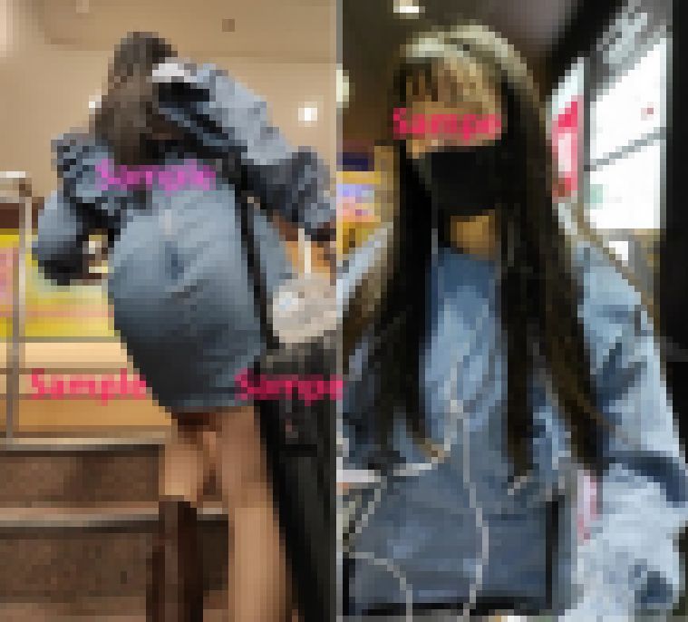 デニムミニワンピの美尻 サンプル画像