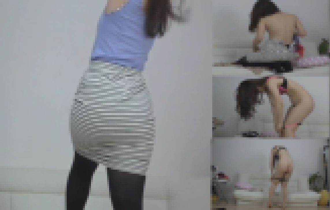 色白★キレかわいいスリム女子大生美乳全裸盗撮 サンプル画像