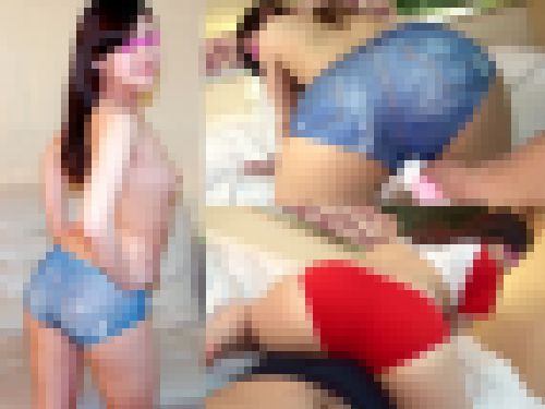【ラブホ個撮】激イキする彼女のショーパンぴちぴち尻&ブルマむちむち尻!! ★FULL HD サンプル画像