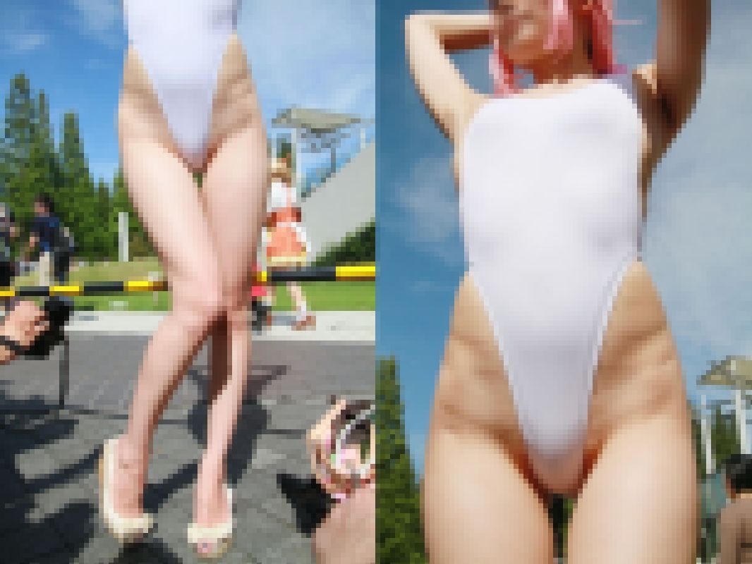 【写真】太陽に映える長身の超美脚コスプレイヤーの超ハイレグレオタード 超盛り285枚! vol.3 サンプル画像